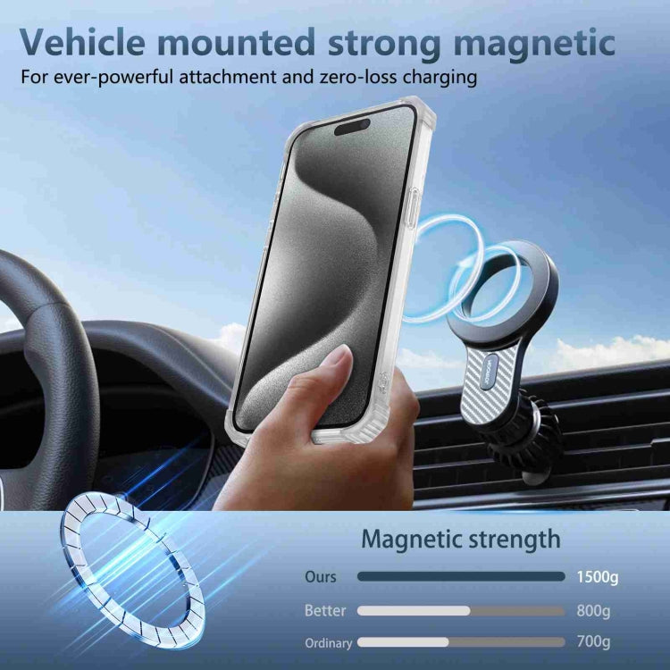 For iPhone 12 Pro Max Transparent MagSafe Magnetic Phone Case(Transparent) - iPhone 12 Pro Max Cases by buy2fix | Online Shopping UK | buy2fix