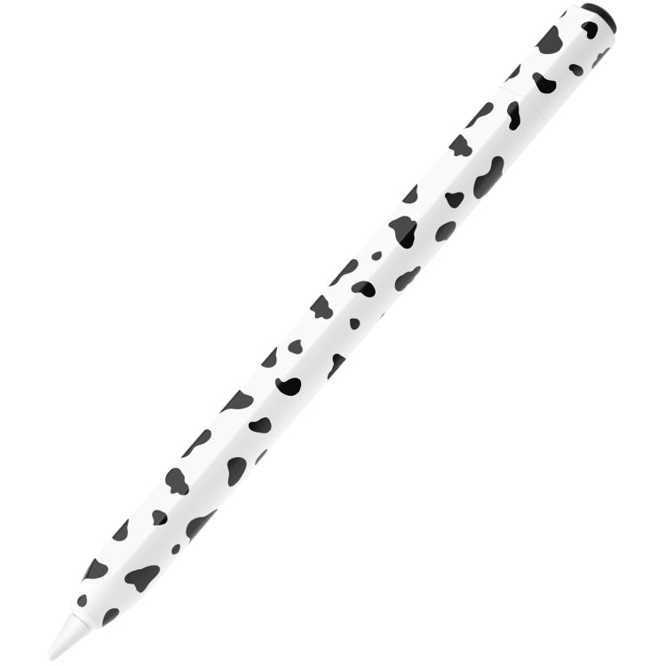 For Apple Pencil USB-C Cow Pattern Stylus Silicone Protective Cover(Black) - Pencil Accessories by buy2fix | Online Shopping UK | buy2fix