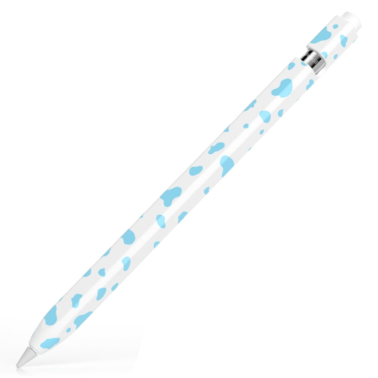 For Apple Pencil 1 Cow Pattern Stylus Silicone Protective Cover(Blue) - Pencil Accessories by buy2fix | Online Shopping UK | buy2fix