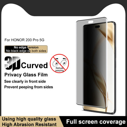 For Honor 200 Pro imak 3D Curved Privacy Full Screen Tempered Glass Film - Honor Tempered Glass by imak | Online Shopping UK | buy2fix