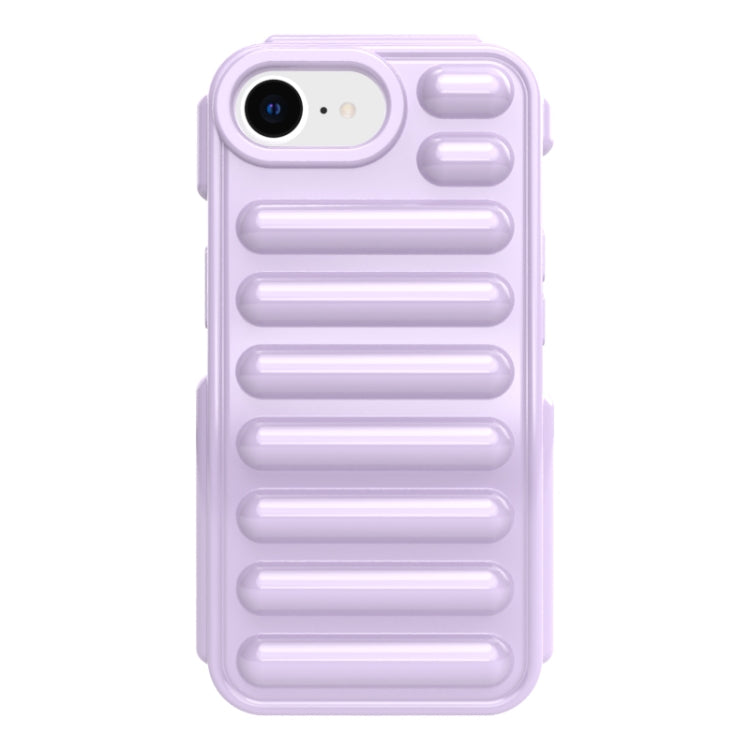 For iPhone 16e Capsule Series Candy Color TPU Phone Case(Purple) - iPhone 16e Cases by buy2fix | Online Shopping UK | buy2fix