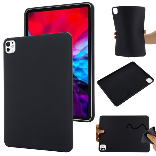 For iPad Pro 13 2024 Pure Color Liquid Silicone Shockproof Tablet Case(Black) - iPad Pro 13 2024 Cases by buy2fix | Online Shopping UK | buy2fix