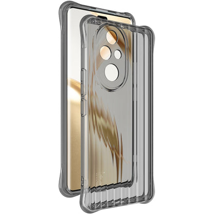 For Honor 200 Pro IMAK Corrugated Texture Airbag TPU Phone Case(Transparent Black) - Honor Cases by imak | Online Shopping UK | buy2fix