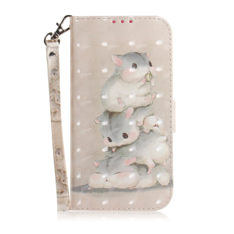 For Xiaomi Redmi K70 Pro / K70 3D Colored Flip Leather Phone Case(Squirrels) - K70 Cases by buy2fix | Online Shopping UK | buy2fix