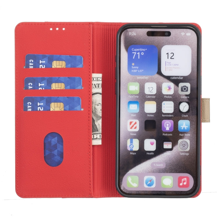 For Xiaomi Redmi K70 / K70 Pro Color Matching RFID Anti-theft Leather Phone Case(Red) - Xiaomi Cases by buy2fix | Online Shopping UK | buy2fix