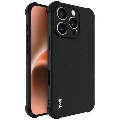 For iPhone 16 Pro imak Shockproof Airbag TPU Phone Case(Matte Black) - iPhone 16 Pro Cases by imak | Online Shopping UK | buy2fix