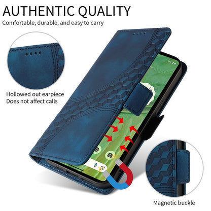 For Redmi K70 / K70 Pro Embossed Rhombus Starry Leather Phone Case(Blue) - K70 Pro Cases by buy2fix | Online Shopping UK | buy2fix