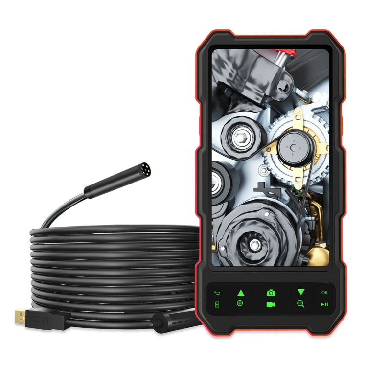 T21 4.5 inch IPS Color Screen 3.9mm Single Camera Split Hard Cable Industrial Endoscope, Length:2m(Black Red) -  by buy2fix | Online Shopping UK | buy2fix