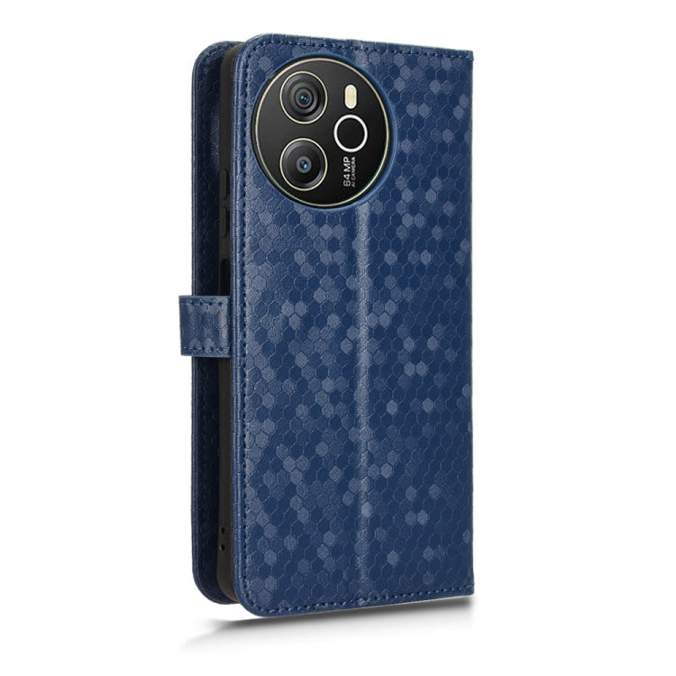 For Blackview Shark 8 Honeycomb Dot Texture Leather Phone Case(Blue) - More Brand by buy2fix | Online Shopping UK | buy2fix