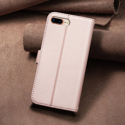 For iPhone SE 2024 Square Texture Leather Phone Case(Rose Gold) - More iPhone Cases by buy2fix | Online Shopping UK | buy2fix