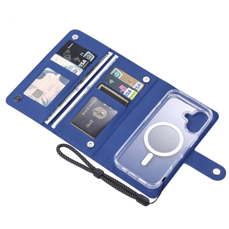 For iPhone 14 Pro Max ViLi GHA-C Series RFID MagSafe Magnetic Flip Leather Phone Case(Blue) - iPhone 14 Pro Max Cases by ViLi | Online Shopping UK | buy2fix