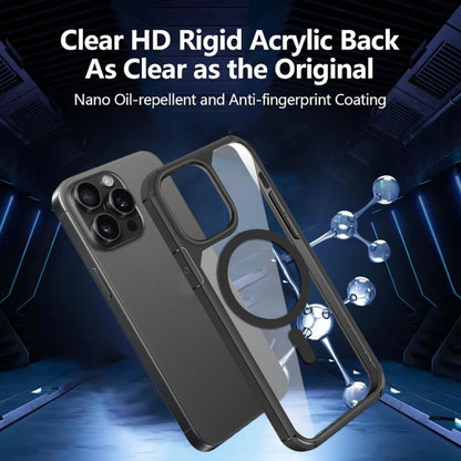 For iPhone 14 Pro MagSafe Acrylic Hybrid TPU Phone Case(Black) - iPhone 14 Pro Cases by buy2fix | Online Shopping UK | buy2fix