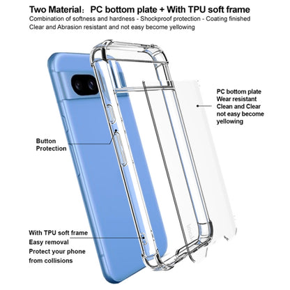 For Google Pixel 8a IMAK Space Shield PC + TPU Airbag Shockproof Phone Case(Transparent) - Google Cases by imak | Online Shopping UK | buy2fix