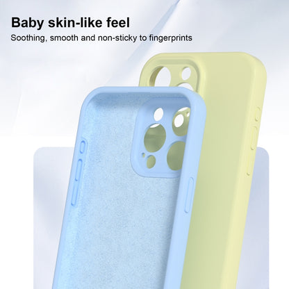 For iPhone 16 Precise Hole Liquid Silicone Jelly Color Full Coverage Phone Case(Milk Yellow) - iPhone 16 Cases by buy2fix | Online Shopping UK | buy2fix