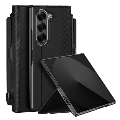 For Samsung Galaxy Z Fold6 DUX DUCIS Bril Series PU + TPU Phone Case with Pen Slot(Black) - Galaxy Z Fold6 5G Cases by DUX DUCIS | Online Shopping UK | buy2fix