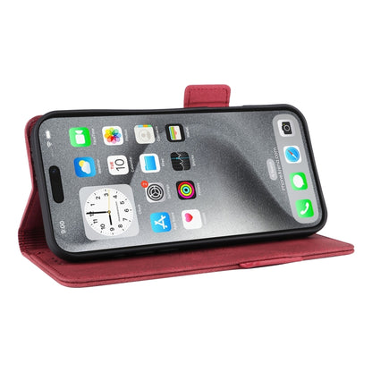 For iPhone 16 Pro Magnetic Clasp Leather Phone Case(Red) - iPhone 16 Pro Cases by buy2fix | Online Shopping UK | buy2fix