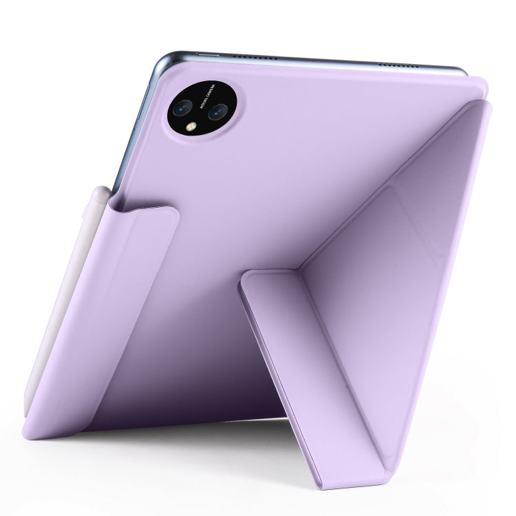 For Huawei MatePad Pro 11 2024 / 2022 Fixed Buckle Magnetic Deformation Leather Tablet Case(Purple) - Huawei by buy2fix | Online Shopping UK | buy2fix