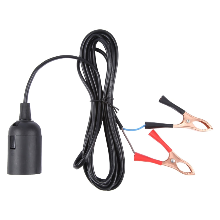 E14 Car Battery Charging Crocodile Clip to Headlight Connection Cable, Cable Length:1.3m - Booster Cable & Clip by buy2fix | Online Shopping UK | buy2fix