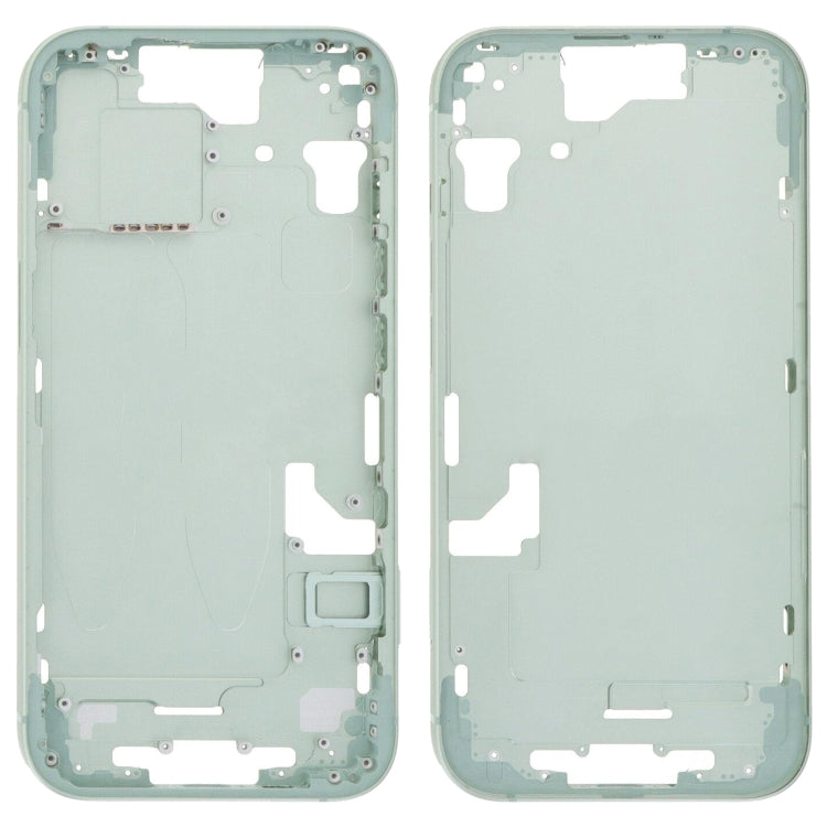 For iPhone 15 Middle Frame Bezel Plate with Side Keys + Card Tray, Version:CE EU Version(Green) - LCD Related Parts by buy2fix | Online Shopping UK | buy2fix