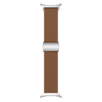 For Samsung Galaxy Watch Ultra 47mm Nylon Loop Magnetic Buckle Watch Band(Brown) - Watch Bands by buy2fix | Online Shopping UK | buy2fix