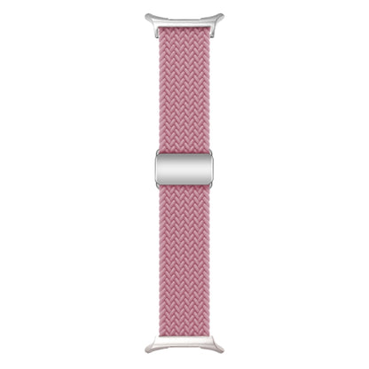 For Samsung Galaxy Watch Ultra 47mm Nylon Loop Magnetic Buckle Watch Band(Pink) - Watch Bands by buy2fix | Online Shopping UK | buy2fix