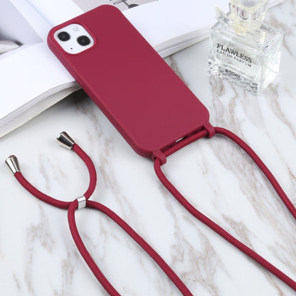 For iPhone 16 Pro Max Candy Colors TPU Protective Phone Case with Lanyard(Red) - iPhone 16 Pro Max Cases by buy2fix | Online Shopping UK | buy2fix