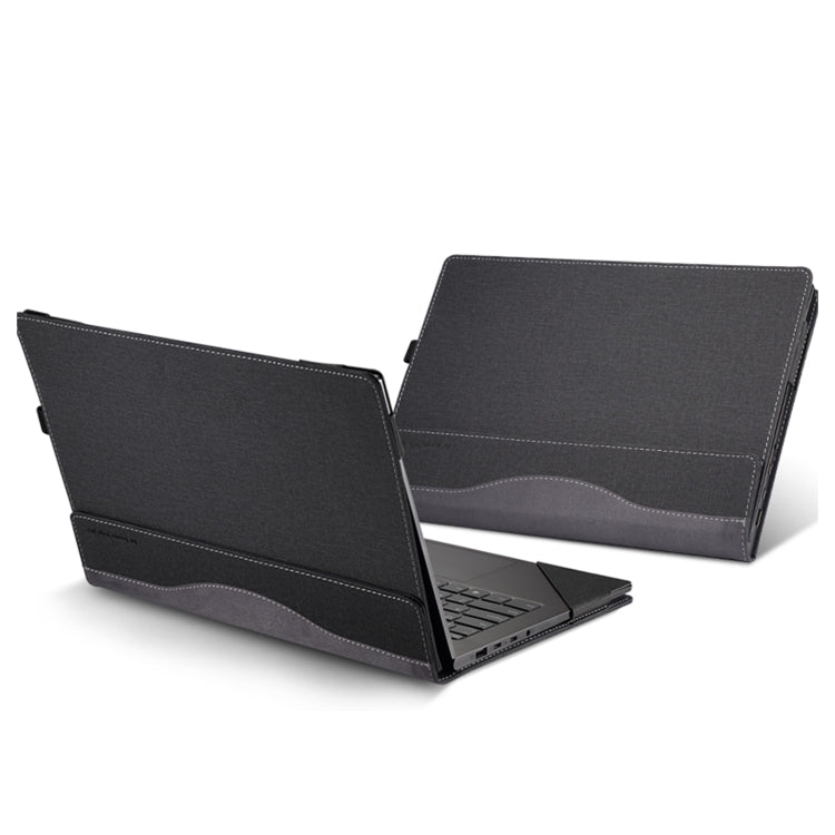 For MicroSoft Surface Laptop 13.5 inch Leather Laptop Shockproof Protective Case(Black) - Screen & Keyboard Cover by buy2fix | Online Shopping UK | buy2fix