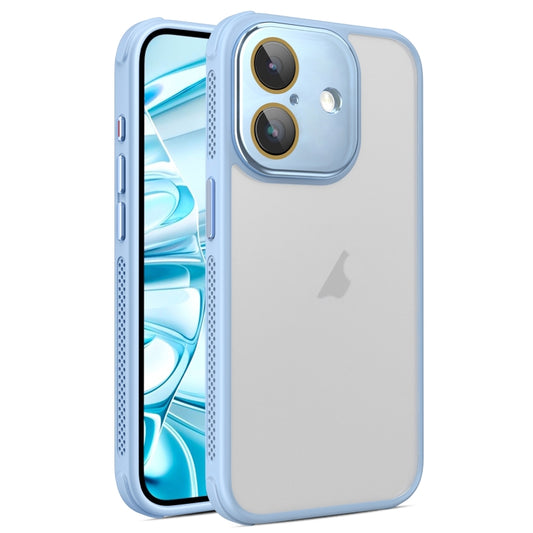 For iPhone 16 Side Cooling Skin Feel Frosted Phone Case(Sky Blue) - iPhone 16 Cases by buy2fix | Online Shopping UK | buy2fix