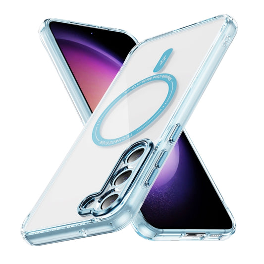 For Samsung Galaxy S23 5G Airbag Magsafe PC Hybrid TPU Phone Case(Clear Blue) - Galaxy S23 5G Cases by buy2fix | Online Shopping UK | buy2fix