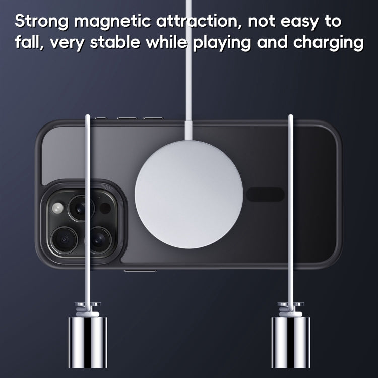 For iPhone 16 Frosted MagSafe Magnetic Phone Case(Puprle) - iPhone 16 Cases by buy2fix | Online Shopping UK | buy2fix