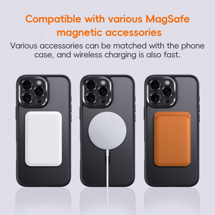 For iPhone 16 Plus Fine Hole Frosted MagSafe Magnetic Phone Case(White) - iPhone 16 Plus Cases by buy2fix | Online Shopping UK | buy2fix