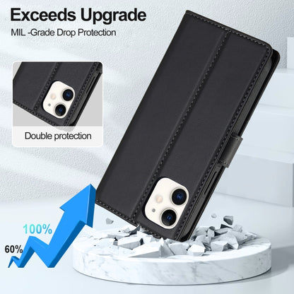 For iPhone 11 LC.IMEEKE L2 Series Detachable Magsafe PU Phone Case with Lanyard(Black) - iPhone 11 Cases by LC.IMEEKE | Online Shopping UK | buy2fix