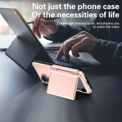 For iPhone 16 Pro Card Slot Holder Phone Case(Grey) - iPhone 16 Pro Cases by buy2fix | Online Shopping UK | buy2fix