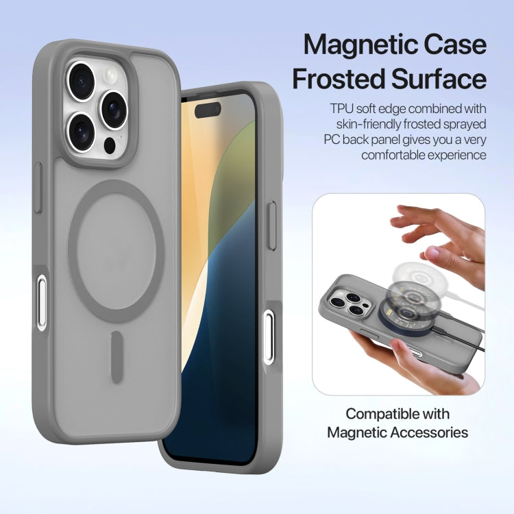 For iPhone 16 Pro Max DUX DUCIS Lawa Series 2 in 1 Wallet Zipper Detachable MagSafe Phone Case with Lanyard(Grey) - iPhone 16 Pro Max Cases by DUX DUCIS | Online Shopping UK | buy2fix