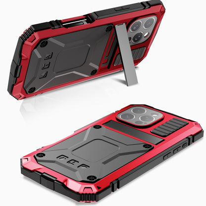 For iPhone 16 Pro Max R-JUST Life Waterproof Dustproof Shockproof Phone Case(Red) - iPhone 16 Pro Max Cases by R-JUST | Online Shopping UK | buy2fix