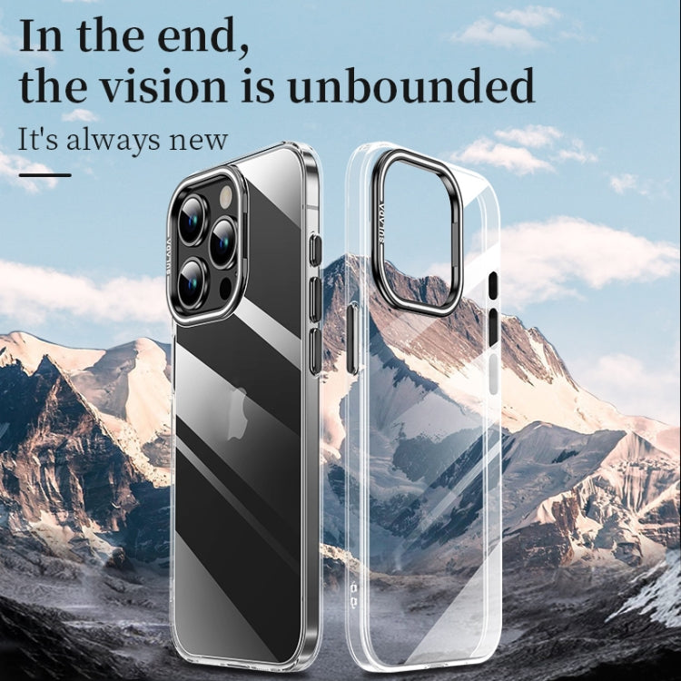 For iPhone 16 Pro Max SULADA PC + Aluminum Alloy Lens Holder Phone Case(Silver) - iPhone 16 Pro Max Cases by SULADA | Online Shopping UK | buy2fix