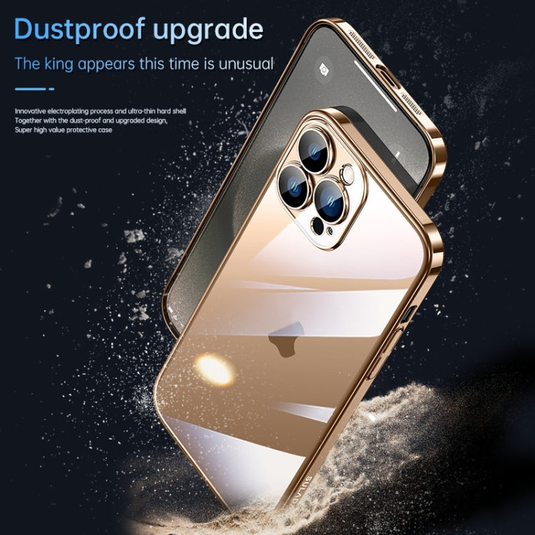 For iPhone 16 Pro Max SULADA JINGJIA Series Lens Protector Hard PC Phone Case(Gold) - iPhone 16 Pro Max Cases by SULADA | Online Shopping UK | buy2fix