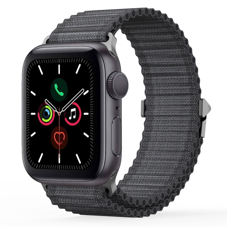 For Apple Watch Series 5 40mm DUX DUCIS YC Series Ocean Nylon Watch Band(Dark Grey) - Watch Bands by DUX DUCIS | Online Shopping UK | buy2fix