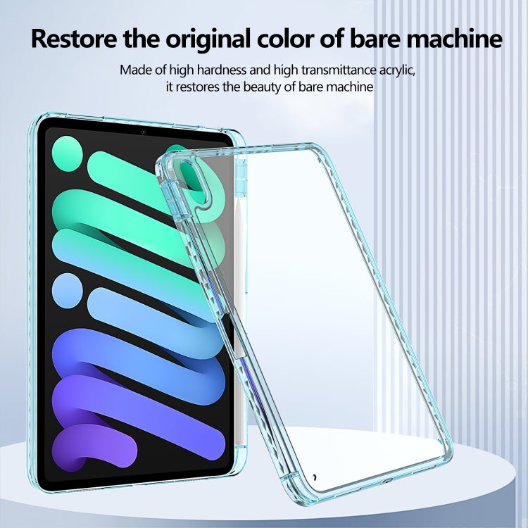 For iPad Pro 13 2024 Acrylic Hybrid TPU Tablet Case with Pen Slot(Light Blue) - iPad Pro 13 2024 Cases by buy2fix | Online Shopping UK | buy2fix