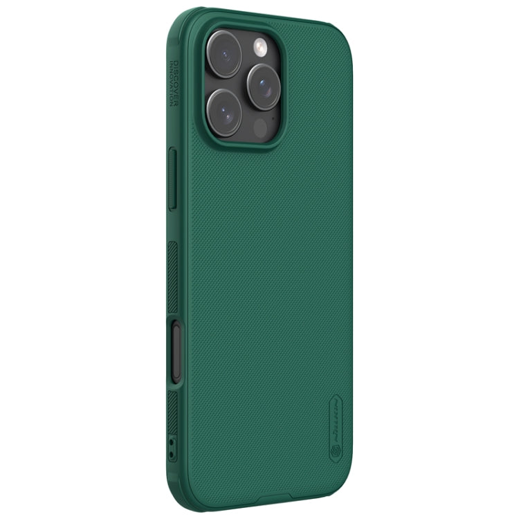 For iPhone 16 Pro NILLKIN Frosted Shield Pro PC + TPU Phone Case(Green) - iPhone 16 Pro Cases by NILLKIN | Online Shopping UK | buy2fix