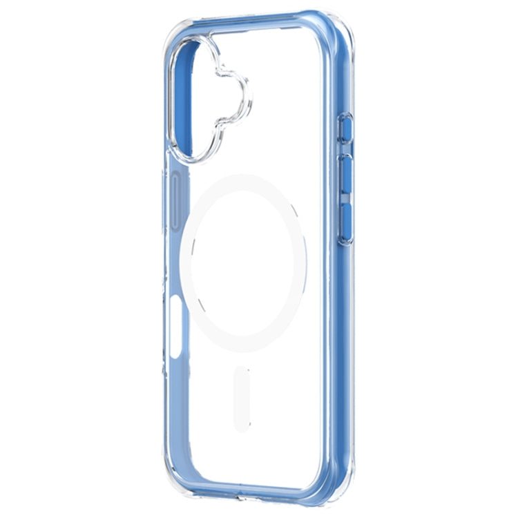 For iPhone 16 ZGA Colorful Airbag Magsafe PC Hybrid TPU Phone Case(Blue) - iPhone 16 Cases by ZGA | Online Shopping UK | buy2fix