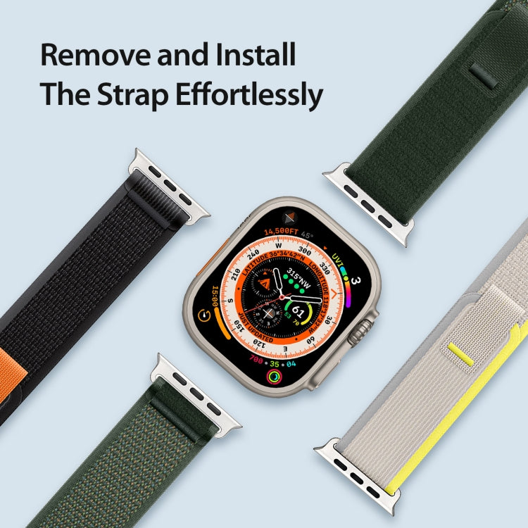 For Apple Watch 46mm / 49mm / 45mm / 44mm DUX DUCIS YJ Series Nylon Watch Band(Green) - Watch Bands by DUX DUCIS | Online Shopping UK | buy2fix