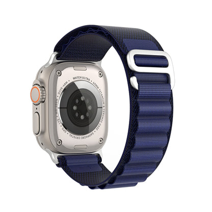 For Apple Watch 42mm / 41mm / 40mm / 38mm DUX DUCIS GS Series Nylon Loop Watch Band(Navy Blue) - Watch Bands by DUX DUCIS | Online Shopping UK | buy2fix