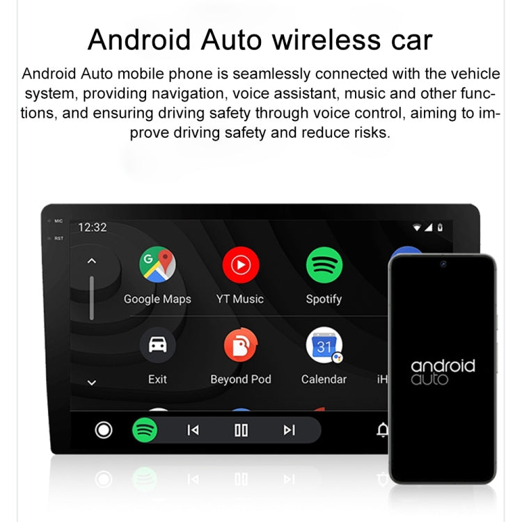 CarPlay and Android Auto Dual Interface Wireless Car Connectivity Box, Length:20cm(Black) - Bluetooth Adapters by buy2fix | Online Shopping UK | buy2fix