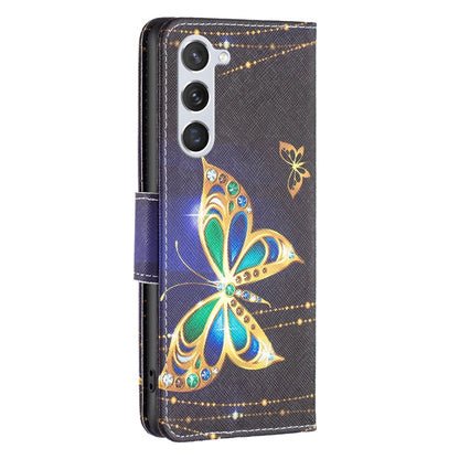 For Samsung Galaxy S25 5G Colored Drawing Pattern Leather Phone Case(Big Butterfly) - Galaxy S25 5G Cases by buy2fix | Online Shopping UK | buy2fix