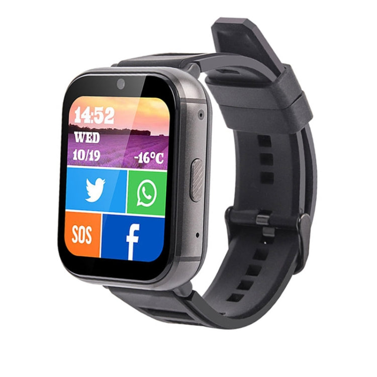 UNIWA DM66 4G Calling Smart Watch, 2GB+16GB, 1.99 inch IPS Screen Android 9.0 Support WiFi GPS(Black) - Android Watch by UNIWA | Online Shopping UK | buy2fix