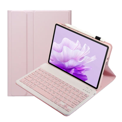 For Huawei MatePad 11.5 S 2024 AH20 Ultra-thin Detachable Bluetooth Keyboard Leather Tablet Case(Pink White) - Others Keyboard by buy2fix | Online Shopping UK | buy2fix