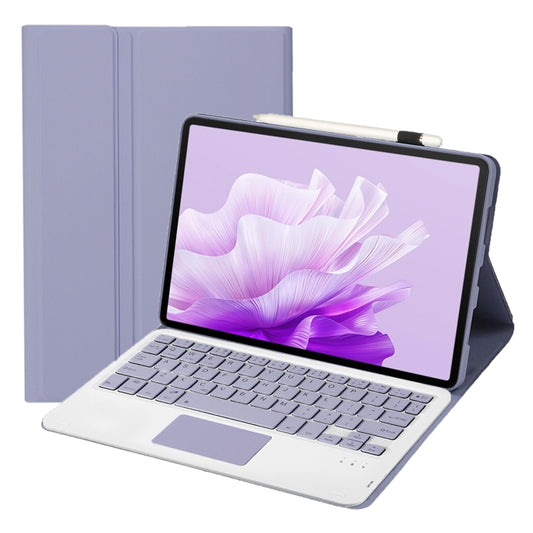 For Huawei MatePad 11.5 S 2024 AH20-A Ultra-thin Detachable Bluetooth Keyboard Leather Tablet Case with Touchpad(Lavender White) - Others Keyboard by buy2fix | Online Shopping UK | buy2fix