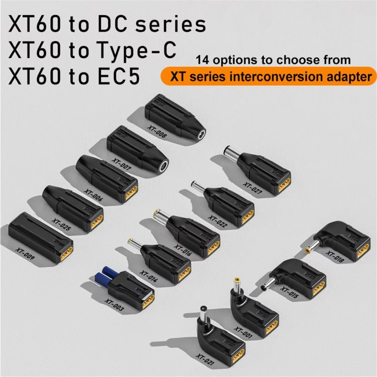 XT-024 XT60 Female to 5.5x2.5 Male Interchange Adapter - Universal Power Adapter by buy2fix | Online Shopping UK | buy2fix