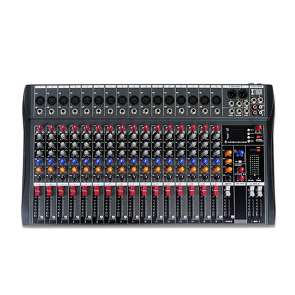 XTUGA CT160X 16-Channels Audio Mixer DJ Mixing Console with 48V Power Supply(UK Plug) - Live Sound Effects Processors by XTUGA | Online Shopping UK | buy2fix